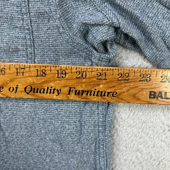 Duluth Trading Co. Shirt Flannel Mens Medium Blue Button Down Long Sleeve Pocket